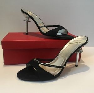 Charles Jourdan Justini Satin Mules